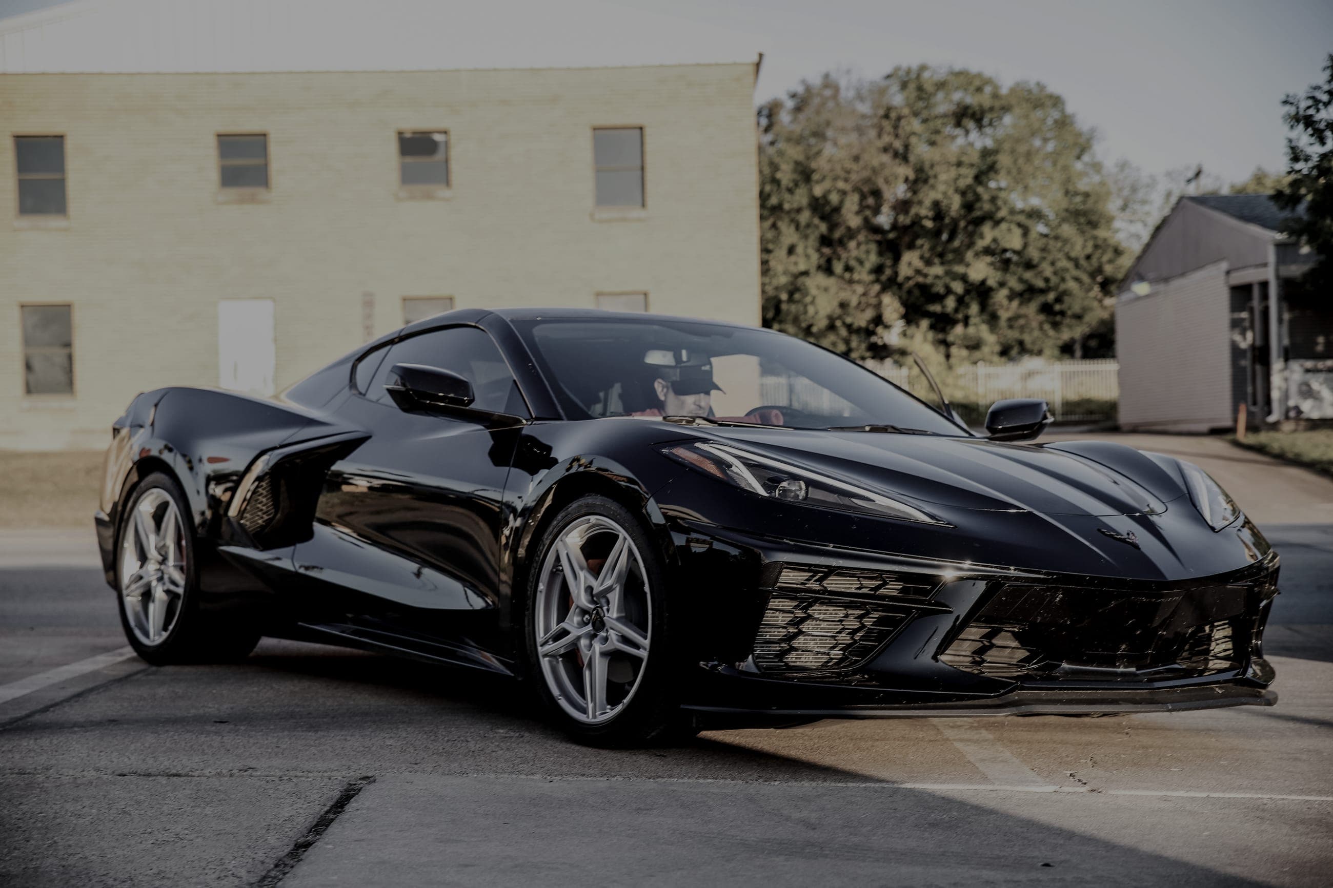 Tinted Corvette glass in the Texas sun