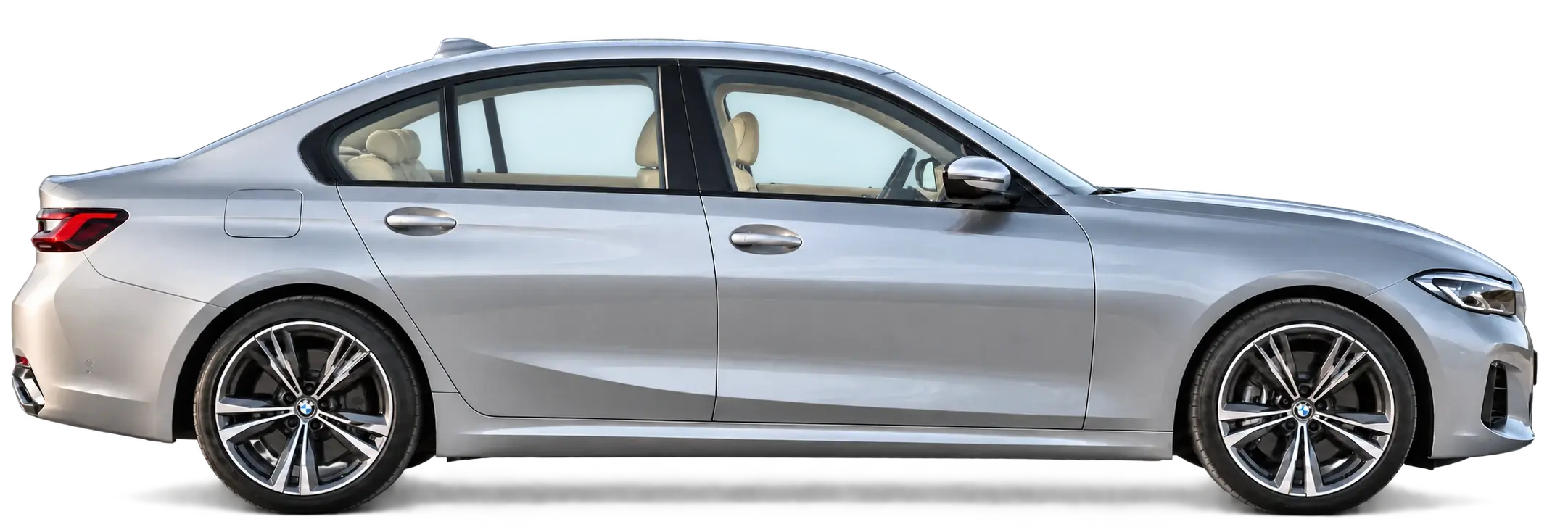Silver sedan demonstrating window tint